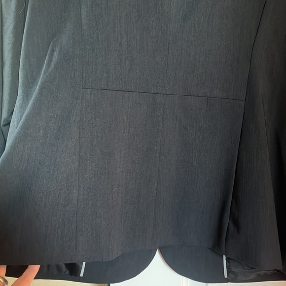 NWT Liz Claiborne charcoal blazer one button and lined - Picture 6 of 6